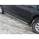 Пороги труба овальная с проступью 75х42 мм ТСС для Mazda CX-5 2011-2015