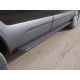 Пороги алюминиевые Slim Line Black ТСС для Kia Sorento Prime 2015-2017