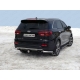 Защита задняя уголки 60 мм ТСС для Kia Sorento Prime 2018-2021