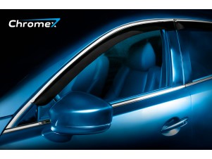 Дефлекторы окон Chromex с хромированным молдингом 4 шт на Mazda CX-9 № CHROMEX.63024