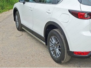 Пороги труба 60 мм для Mazda CX-5 № MAZCX517-28